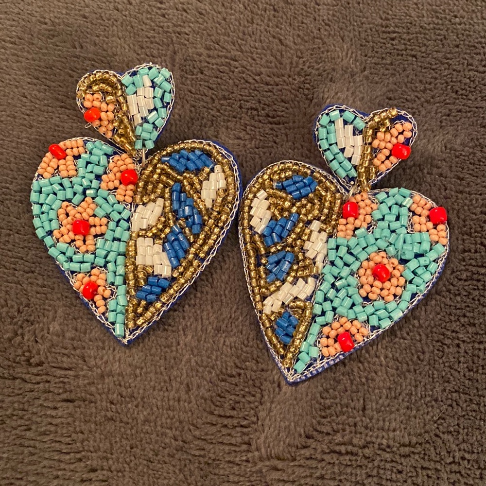 Ladies Statement Sequin Earrings
